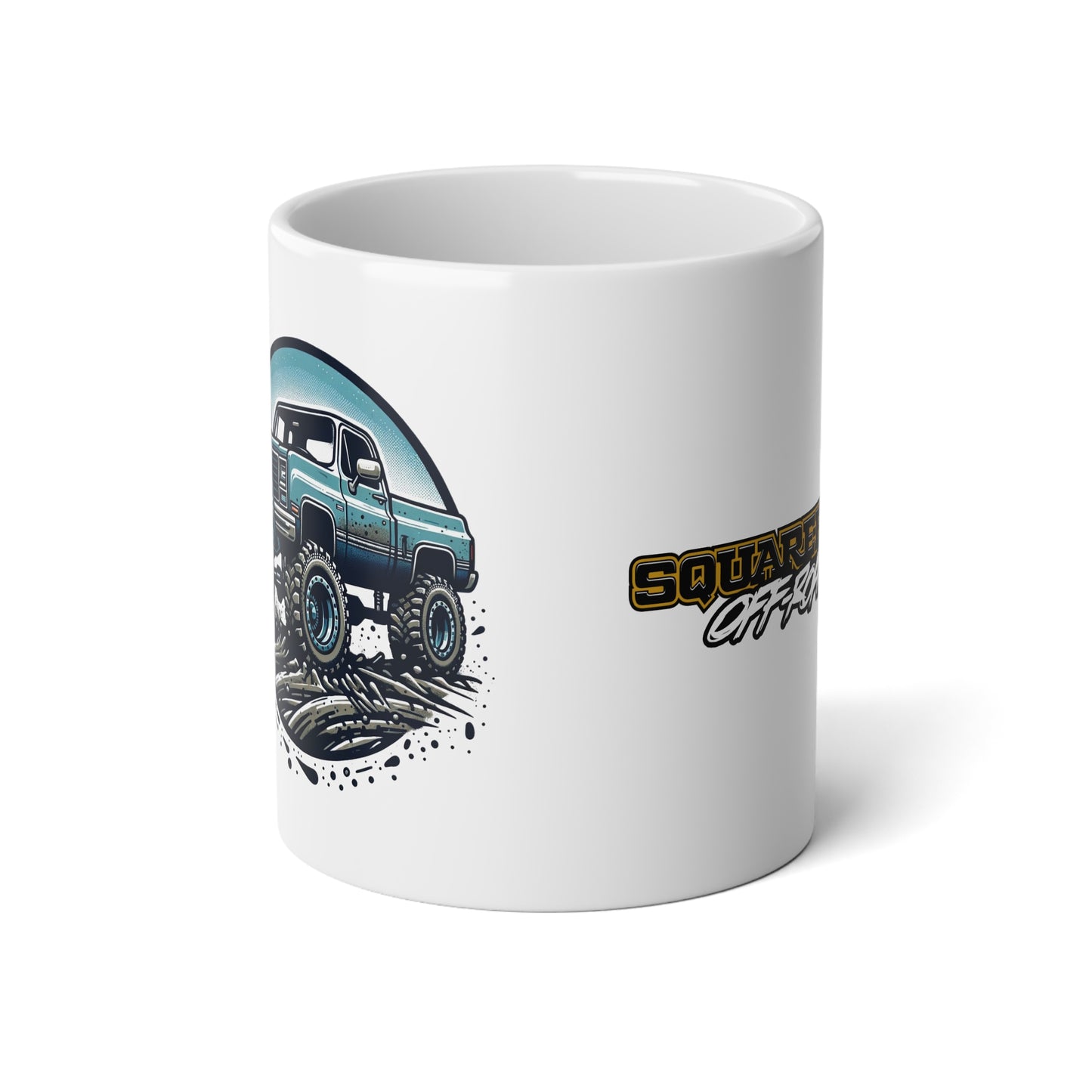 Squarebody Off-Road 20oz Jumbo Mug — Retro Lifted Truck Coffee Cup